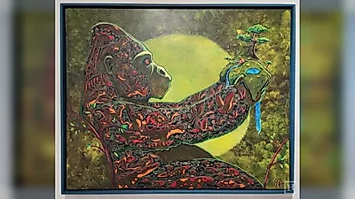 [Field Sketch] ‘Another animal inside an animal?’ Painting the coexistence of life with…