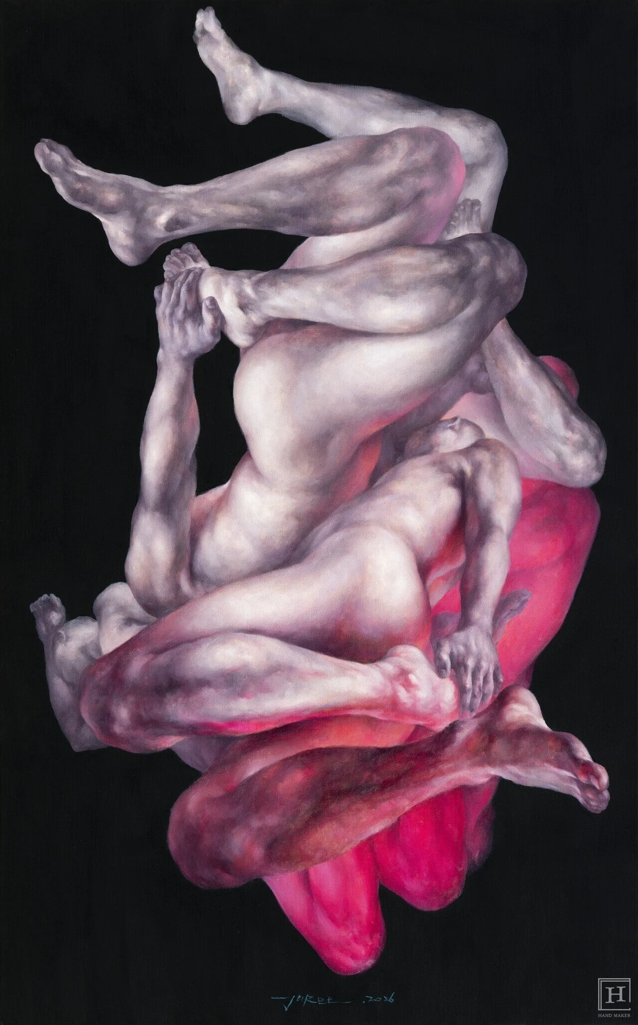 Lee Ju-ri〈可見或不可見〉，2026年，油彩、畫布，116.8×72.7公分／全北道立美術館首爾分館提供