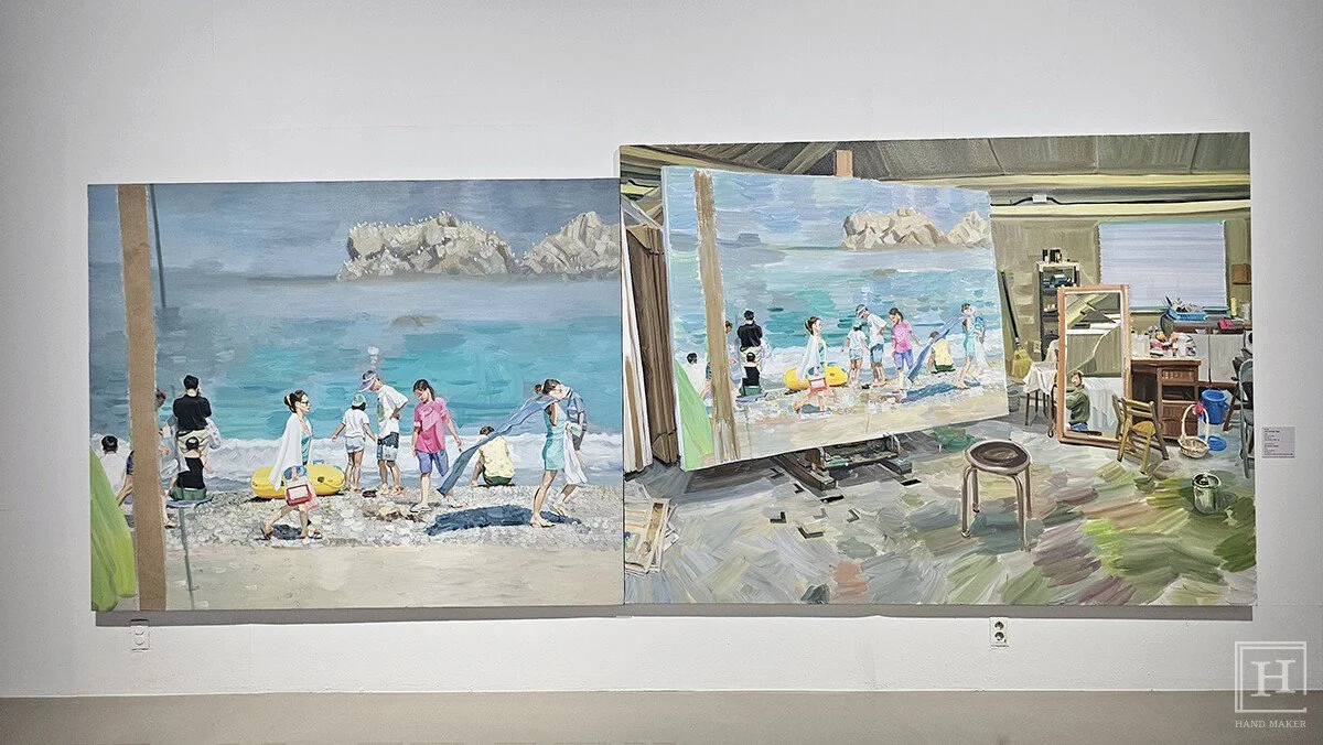 Choi Jin-wook 〈232. 海水浴場-畫室〉 /Kim Seo-jin 記者