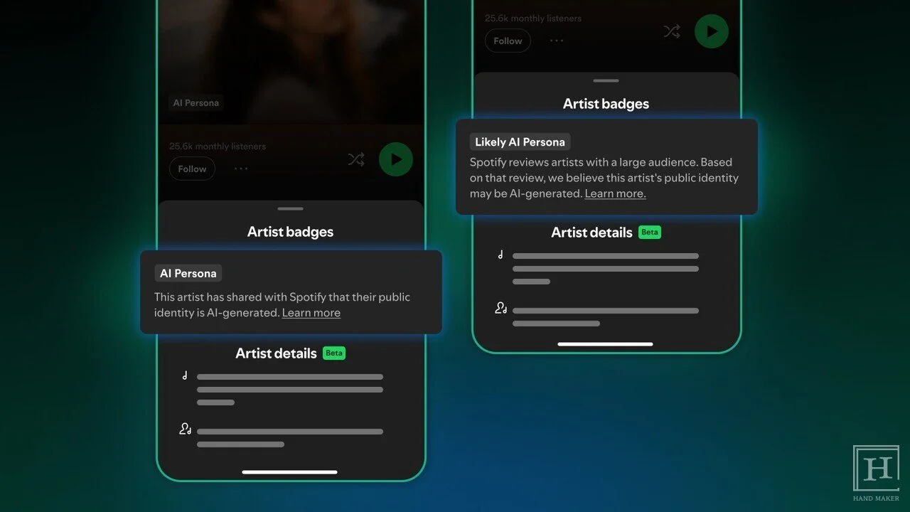 Announced the 'AI Persona' labeling policy to distinguish virtual artists generated by AI / Provided by Spotify