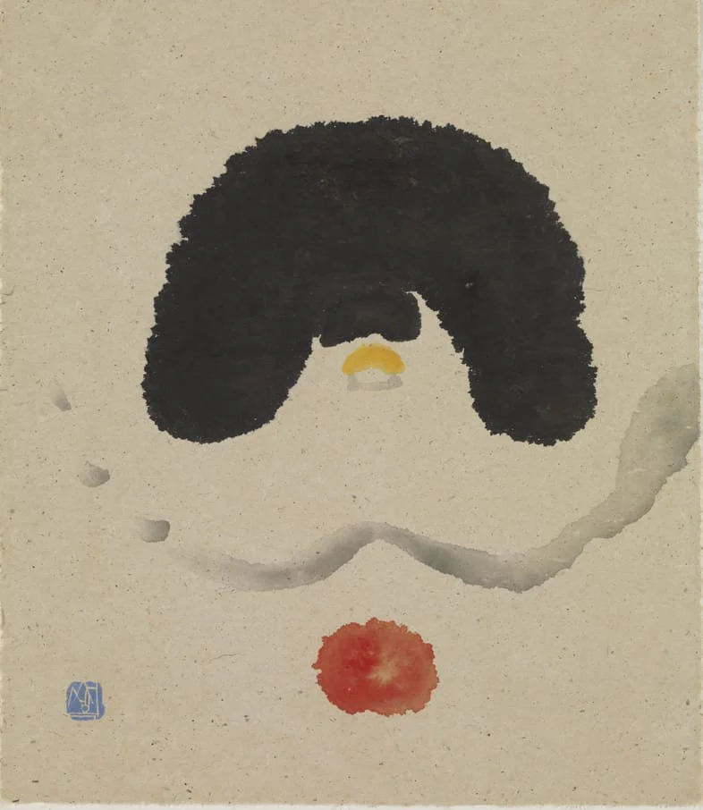 ソ・セオク、「南向きの家」、1977年、紙に墨、色、67×58.5cm / 城北区立美術館所蔵